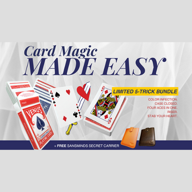 Card Magic Made Easy: Limited 5 - Trick Bundle (Black) by SansMinds